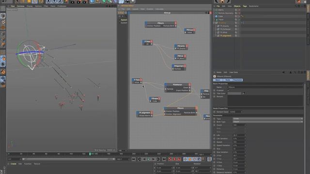 Создание и управление частицами с помощью Thinking Particles в Cinema 4D смотреть онлайн
