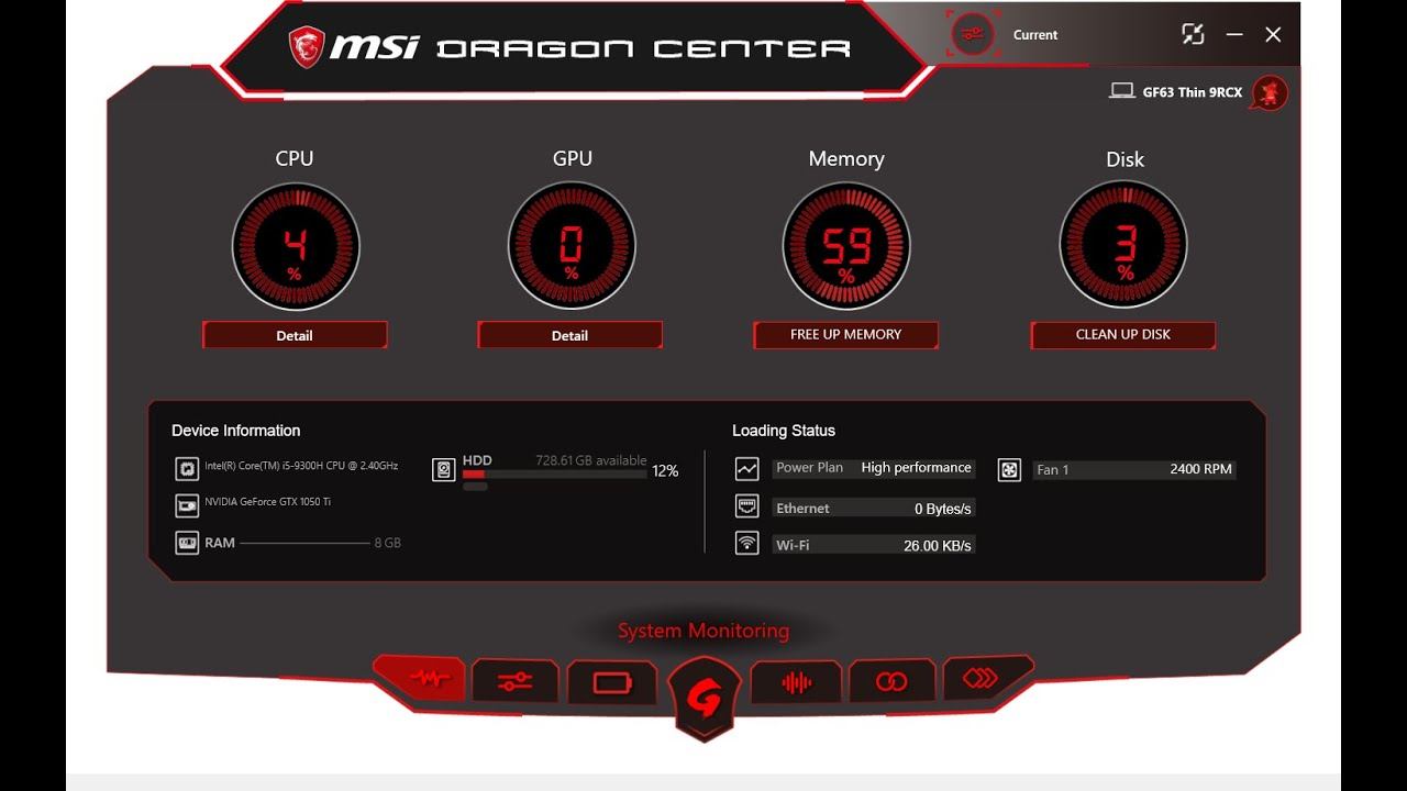 How to install dragon center ( MSI LAPTOP GF-63 thin-9th gen processor , Ti 10 series) смотреть онлайн