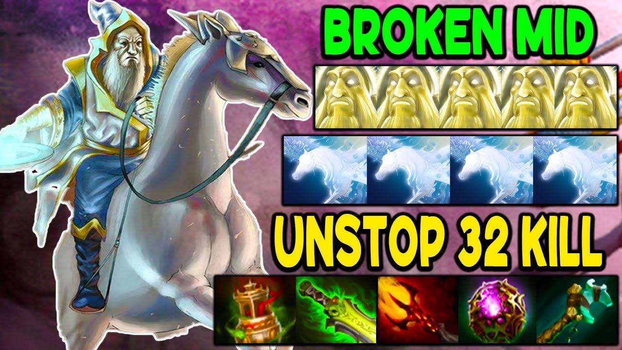 BROKEN MID - KEEPER OF THE LIGHT - UNSTOPPABLE - INSANE 32 KILL - DOTA 2 GAMEPLAY смотреть онлайн