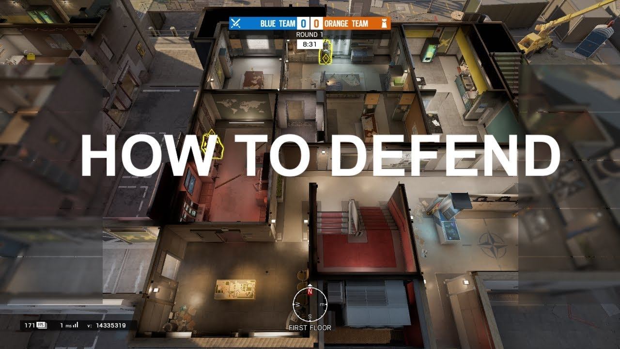 How To Defend Maps/Security From Server/Supply Room (Kanal) - Rainbow Six Siege смотреть онлайн