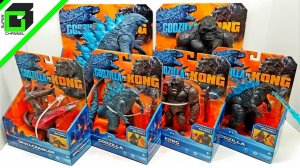 New! GODZILLA vs KONG (All six action figures, so far) Playmates Toys UNBOXING and REVIEW!