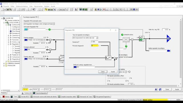 Configuración de SINAMICS G120 con lazo PID смотреть онлайн