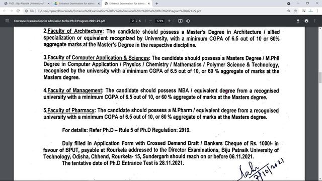 PhD Admission 2021 in Biju Patnaik University of Technology | BPUT PhD admission Notice 2021 | BPUT смотреть онлайн