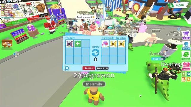 Trading NEON PURPLE BUTTERFLY in ADOPT ME смотреть онлайн