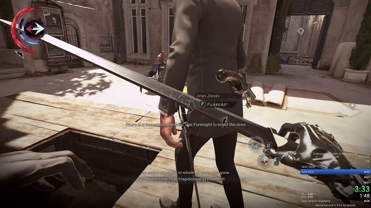 Dishonored : Death of the Outsider Any% Speedrun in 9:14 смотреть онлайн