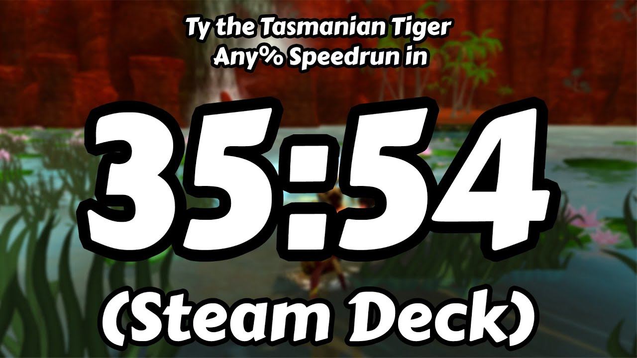 Ty the Tasmanian Tiger Any% Speedrun in 35:54 (Steam Deck) смотреть онлайн