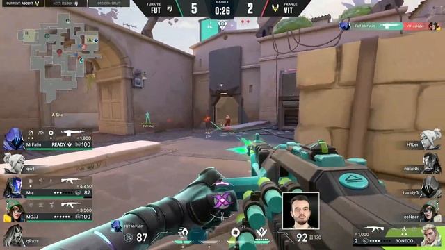 VALORANT INSANE SKILLS AND KILLS : FUT ESPORTS VS TEAM VITALITY смотреть онлайн