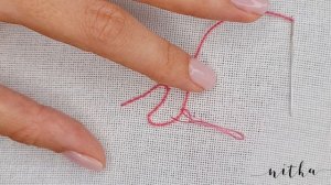 Выкладная нить в вышивке (couching)