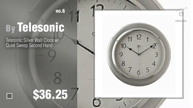 Quiet Sweep Wall Clocks // New & Popular 2017 смотреть онлайн