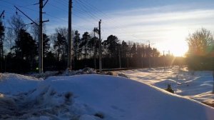 Железнодорожный переезд , п.Загорянский Московской области