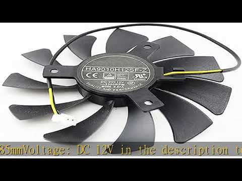 Rakstore 85mm Graphics Card Cooling Fan Replacement for MSI GTX1050 GTX 1050 Ti RX560 Quiet Cooler смотреть онлайн