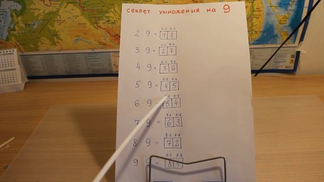 Секреты умножения на 9 смотреть онлайн