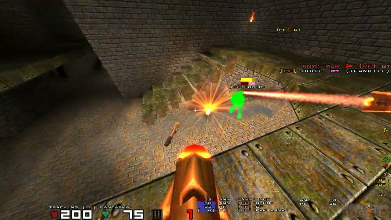 Quake 1/QuakeWorld: Dm6 Mur + boRd vs GT + Fantasma смотреть онлайн