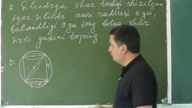 9. Sharga Ichki Va Tashqi Chizilgan Konus Hamda Silindr. Geometriya 10 Sinf