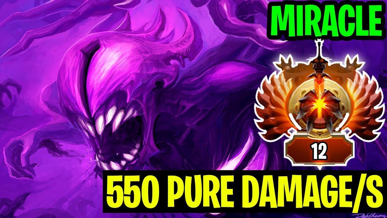 550 PURE DAMAGE PER SECOND IS OP! - Miracle- Bane - Dota 2 смотреть онлайн