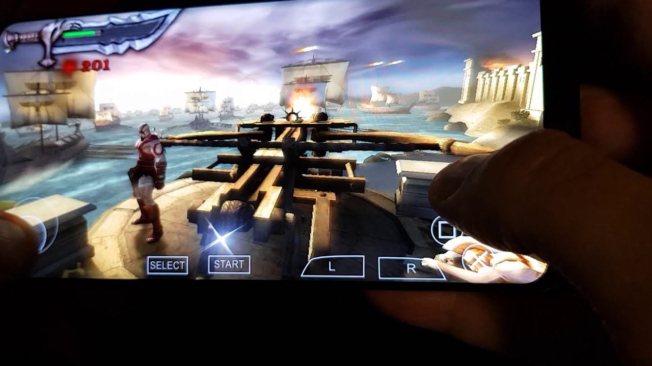 God Of War Android Galaxy S8+ (PPSSPP Android 100% full speed) смотреть онлайн