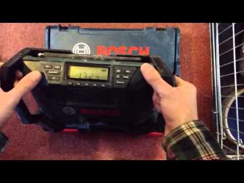 Bosch GML 10.8v Jobsite radio смотреть онлайн