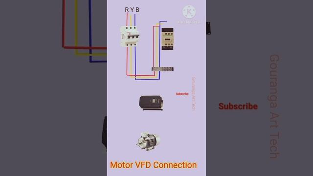How to connection VFD with Motor #electric #shortvideo #engineering #relay #motor #vfd #connection смотреть онлайн