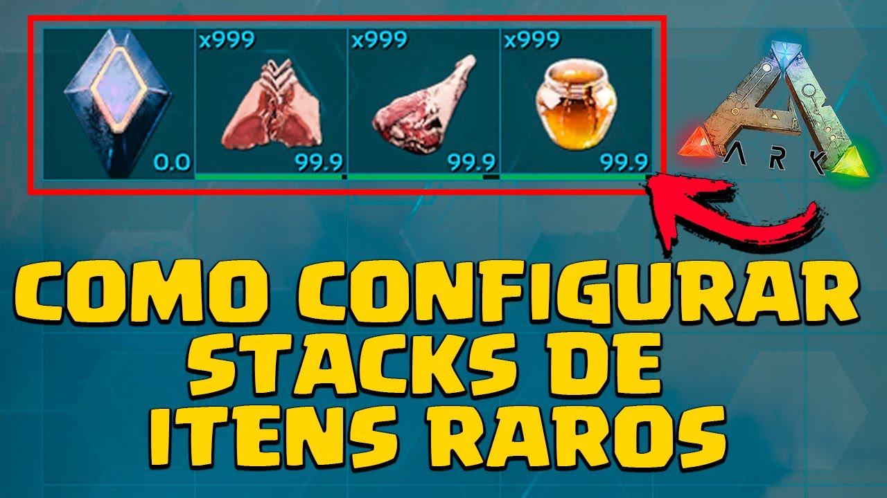 COMO CONFIGURAR O STACK DE ITENS RAROS em ARK: SURVIVAL EVOLVED - HOST SOLO E NITRADO смотреть онлайн