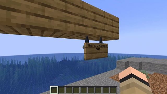 Hanging signs in minecraft 1.19.2 (No Mods) смотреть онлайн