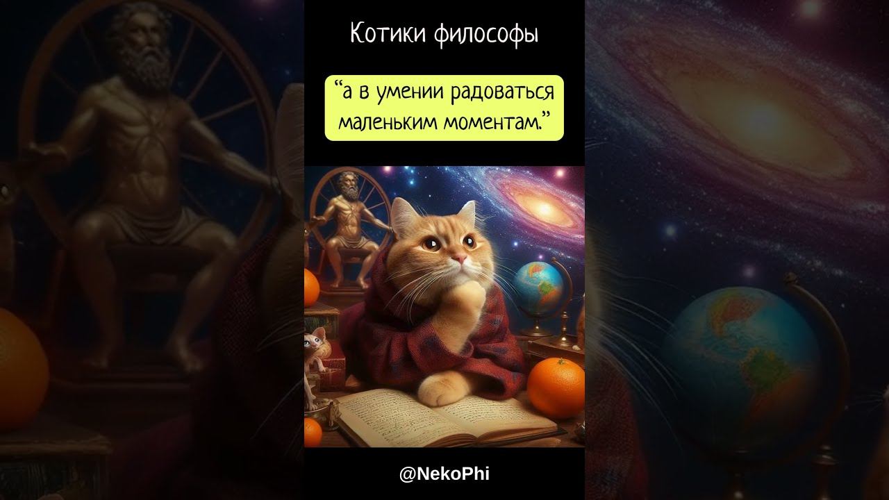 Философия по кошачьи про счастье #котофилософия #котоконтент #умныекотики смотреть онлайн