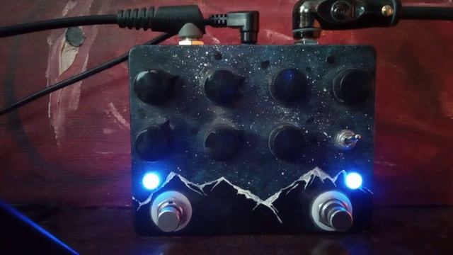 Deep Space Circuitry Star Eruption Fuzz (Big Muff + Proco Rat) - Stoner Doom Guitar Pedal Demo