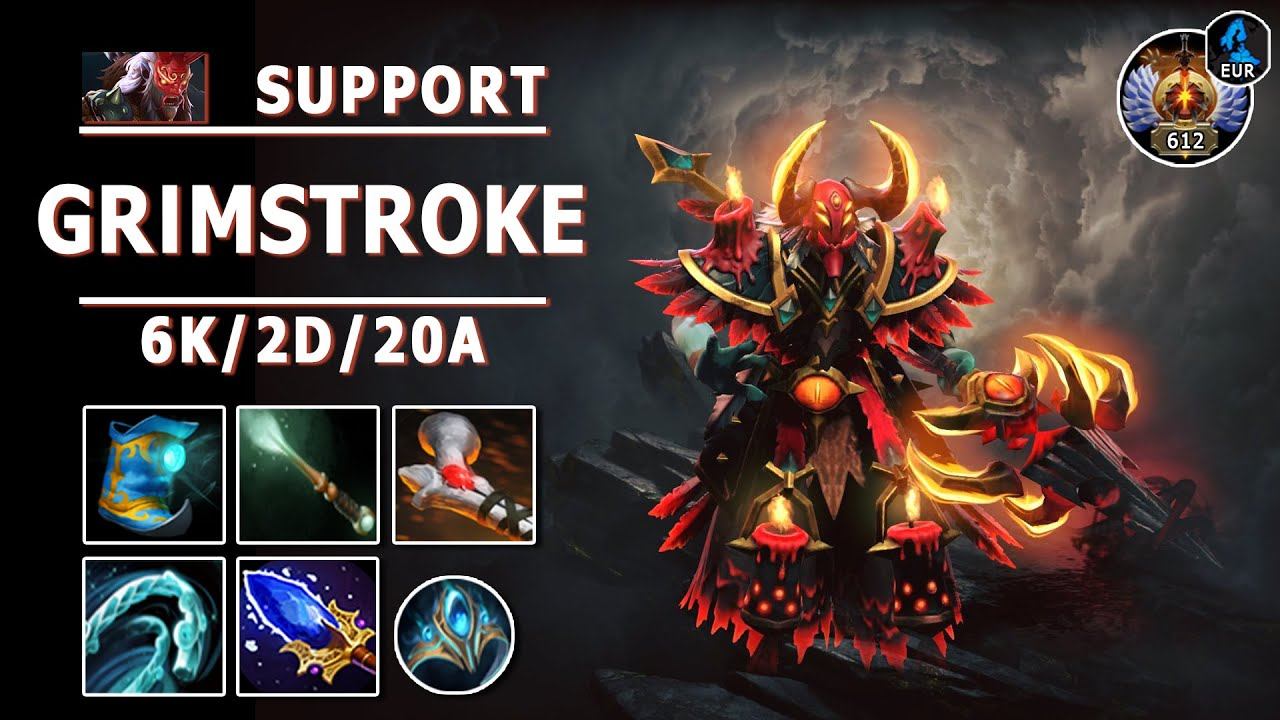 Grimstroke Support | 7.30e | Pos 5 Grim Play | Dota 2 Immortal Gameplay смотреть онлайн