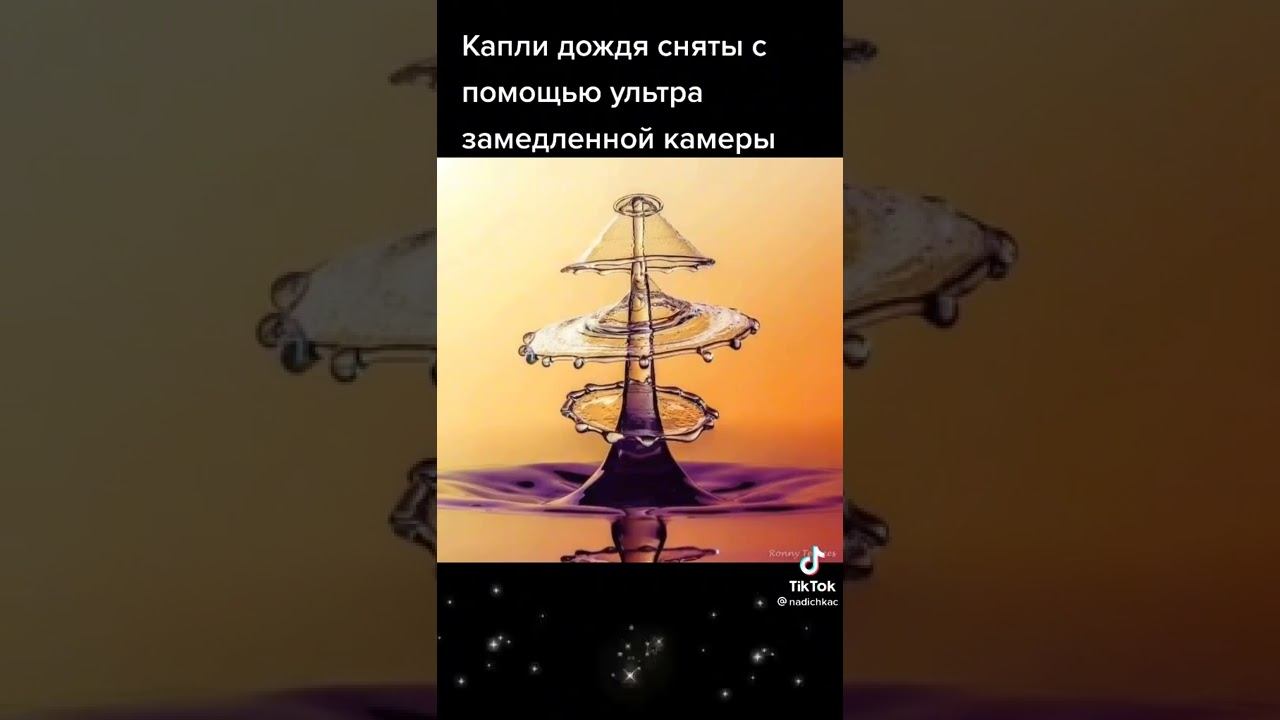 Капли дождя сняты замедленной камерой смотреть онлайн