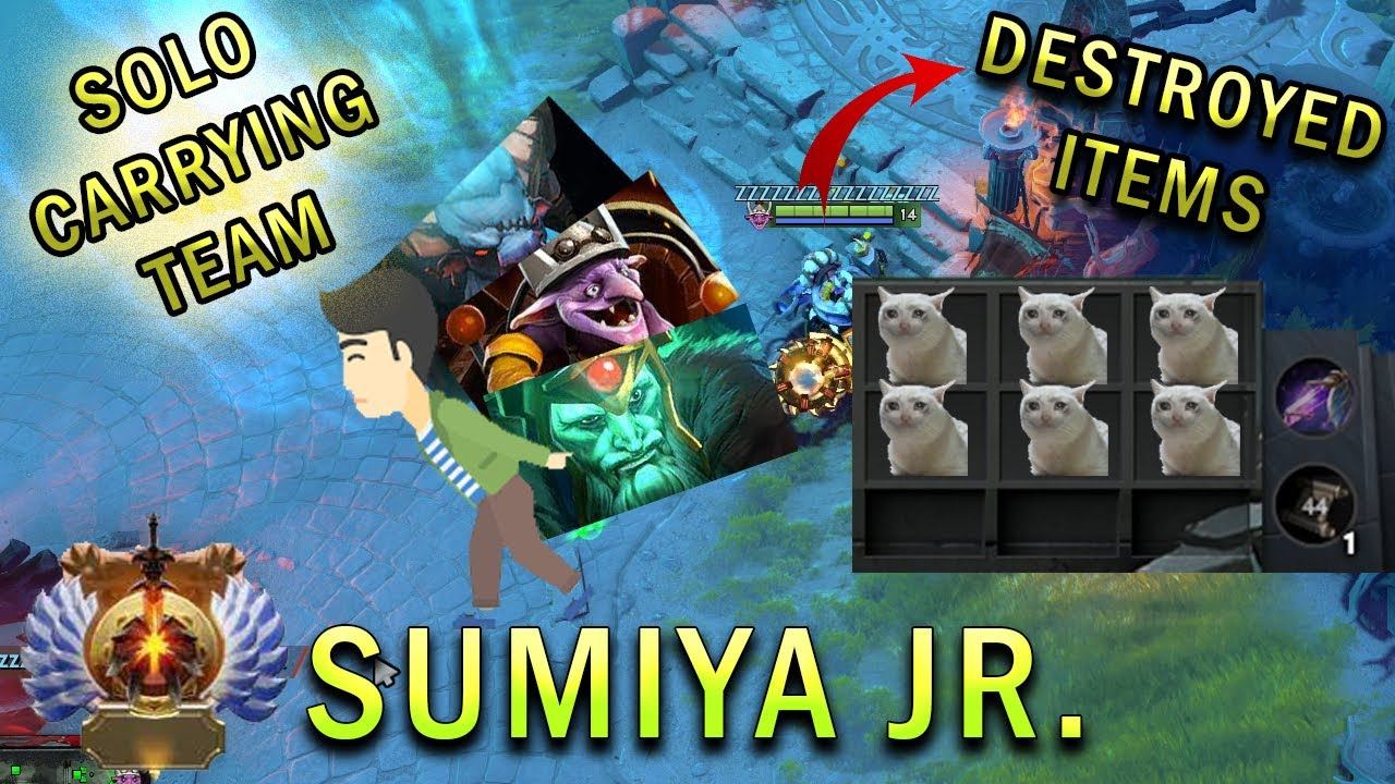 Sumiya Jr. Invoker SOLO CARRIES Raging And Crying Team 7.28 | Dota 2 Gameplay смотреть онлайн