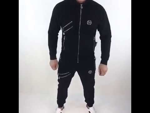 Спортивный костюм Philipp Plein D3733 черный смотреть онлайн