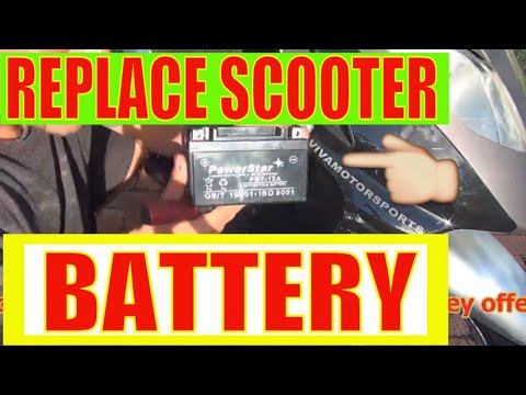 How to replace the battery in a Chinese scooter смотреть онлайн