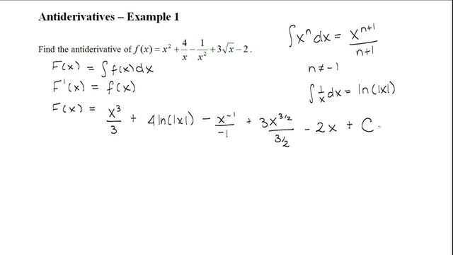 Antiderivatives - Example 1 смотреть онлайн