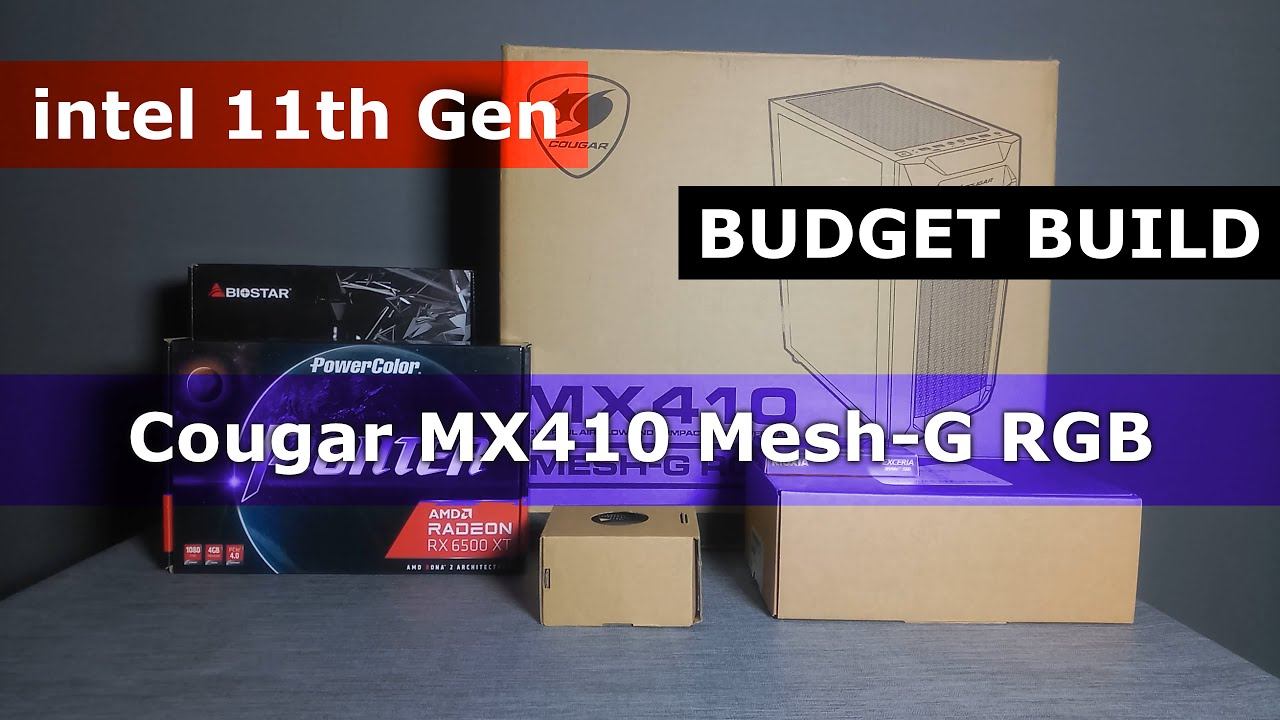 Intel 11th Gen | Cougar MX410 Mesh-G RGB | Budget BUILD | Step by Step смотреть онлайн
