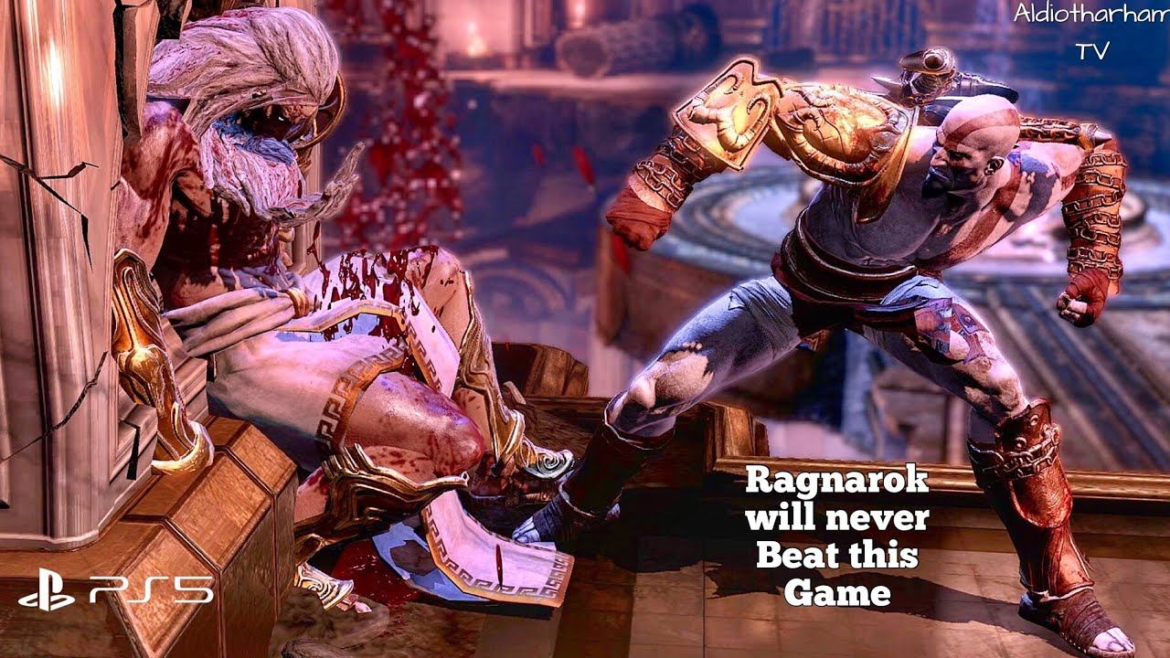 Kratos Vs Zeus With Infinite Rage Blade Of Olympus - God Of War 3 Remastered смотреть онлайн