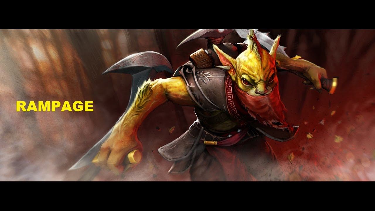 Dota 2 Bounty Hunter RAMPAGE!!! смотреть онлайн