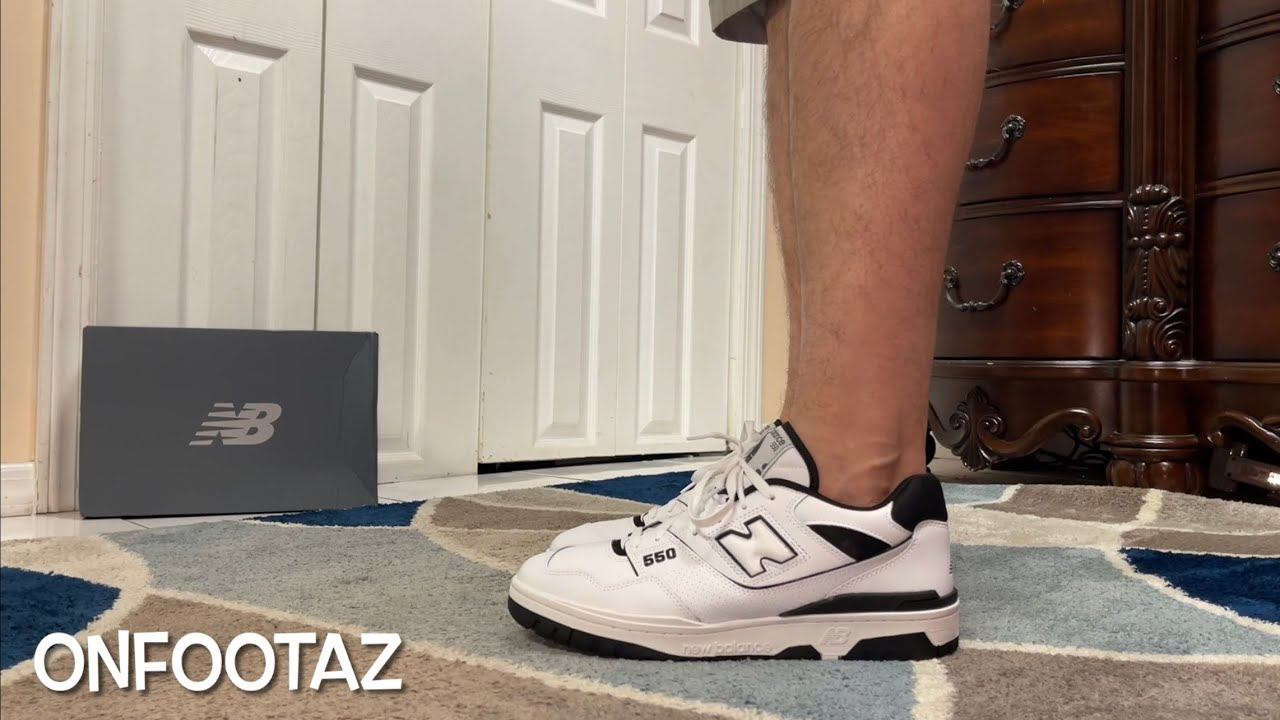 New Balance 550 White Black смотреть онлайн