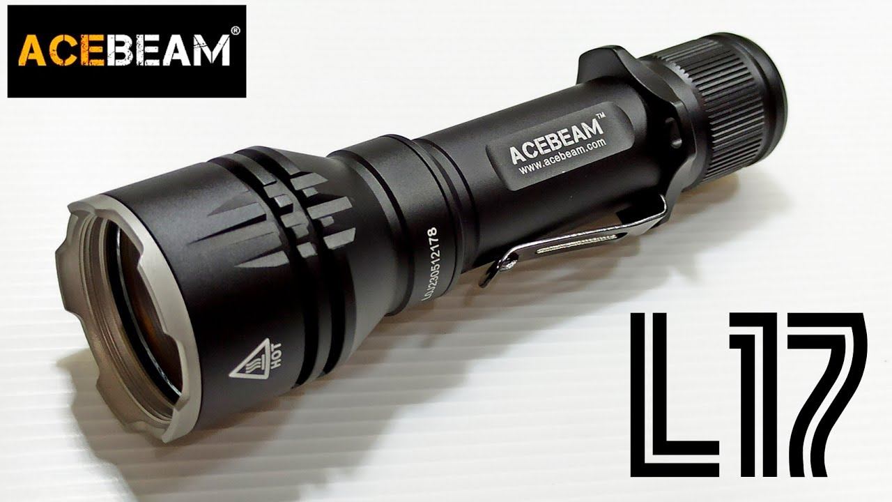 ACEBEAM L17 GREEN (Worlds Throwiest Single 18650 Tactical Flashlight-2020) смотреть онлайн