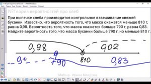 5-20 Теория вероятностей - Буханка хлеба - Профильная математика