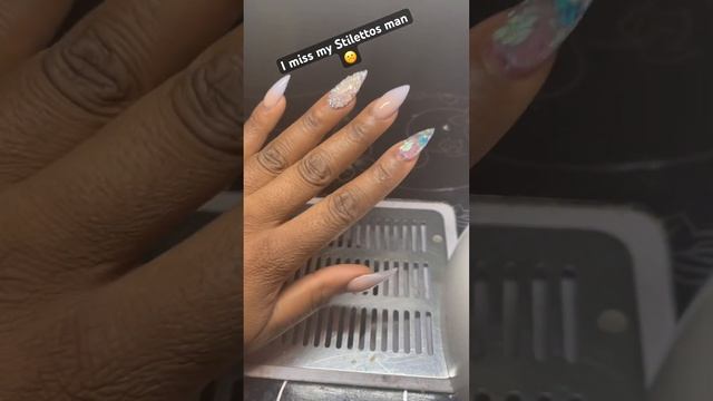 Blue ombre glitter set!🦋 #nail смотреть онлайн