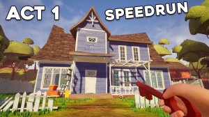 hello neighbor act 1 speedrun 1:35.35