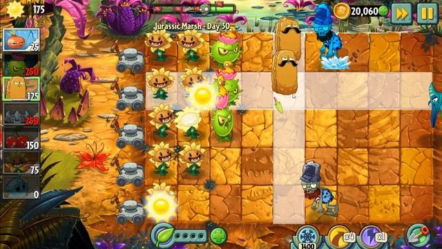 Растения против зомби 2 Прохождение Jurassic Marsh 29, 30, 31 смотреть онлайн