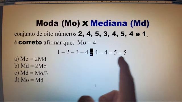 ESTATÍSTICA = MODA x MEDIANA смотреть онлайн