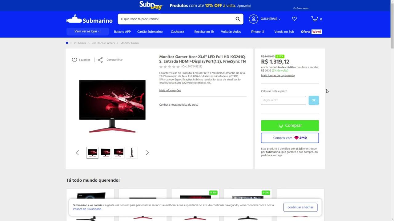 Promoções Hardware 05/01: SÓ MONITORES, tem Ultrawide por R$ 930 ? смотреть онлайн