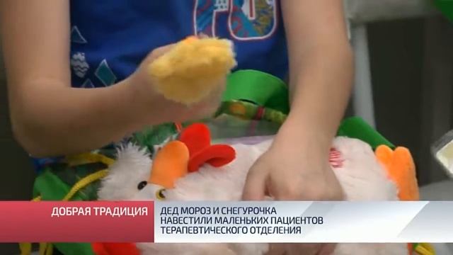 Дед Мороз и Снегурочка навестили маленьких пациентов терапевтического отделения смотреть онлайн
