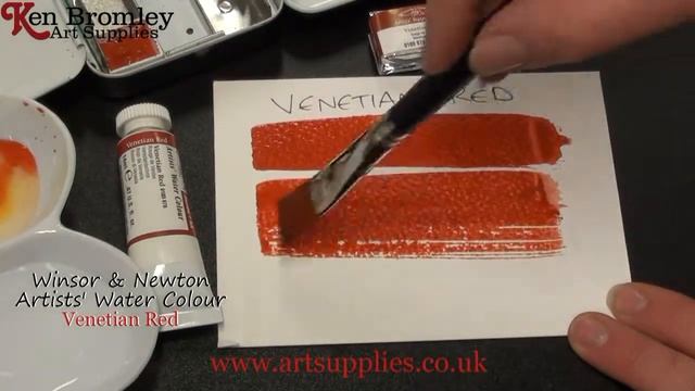 Winsor & Newton Artists' Water Colour paint Venetian Red 678 Series 1 смотреть онлайн