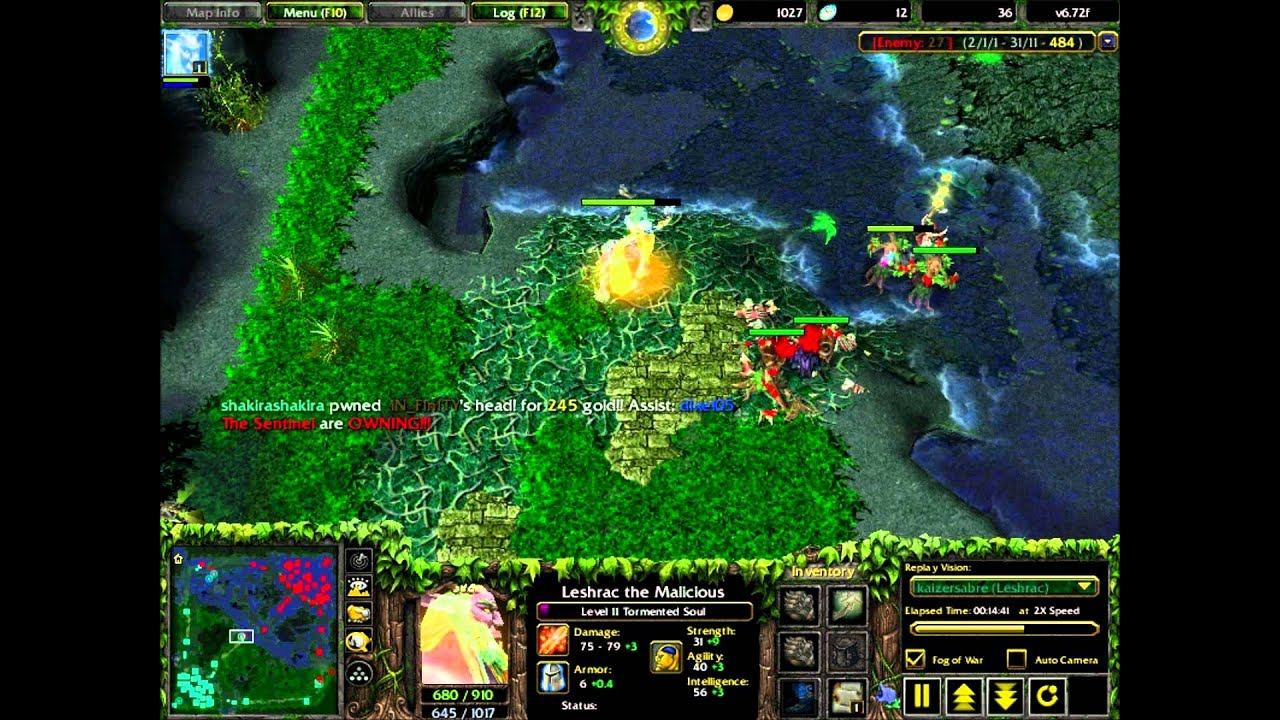 Defence of the Ancients v6.72f - Leshrac the Malicious the Tormented Soul смотреть онлайн