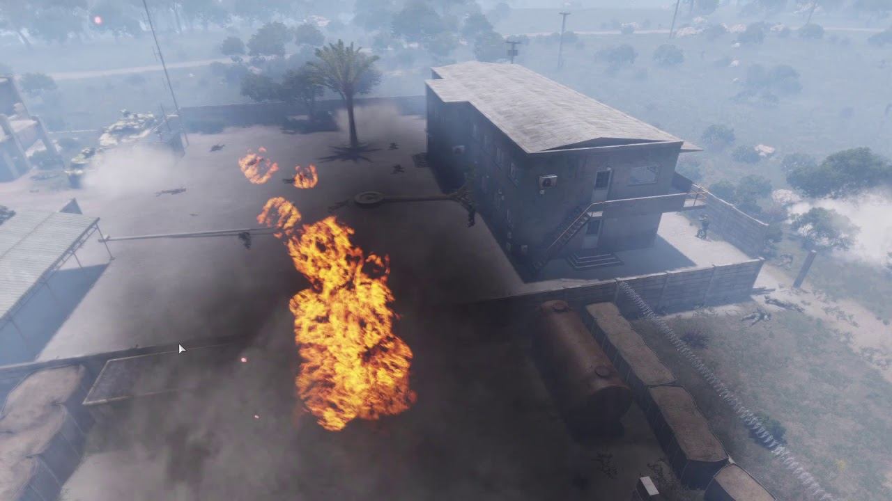 Arma 3 AI battles AAF vs FIA (attack on AAF equipment retiring facility) смотреть онлайн