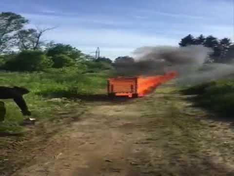 Испытания огнетушащего порошка FINFIRE ABCE