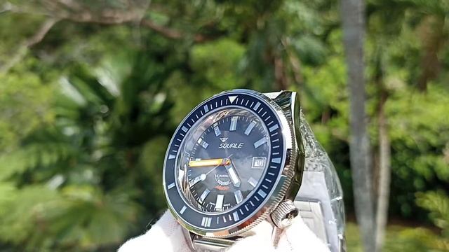 Squale 60 atmos Squalematic Grey Dive Watch смотреть онлайн