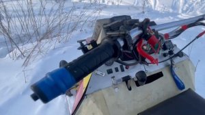 Самодельный горный снегоход. Долгожданные покатушки